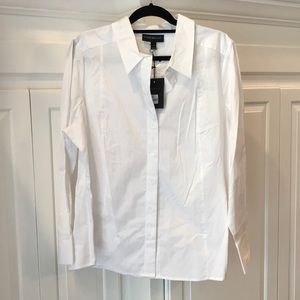 Women’s white button up